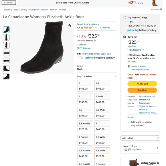 La Canadienne brown suede zip ankle boots 8.5M - Picture 12 of 13